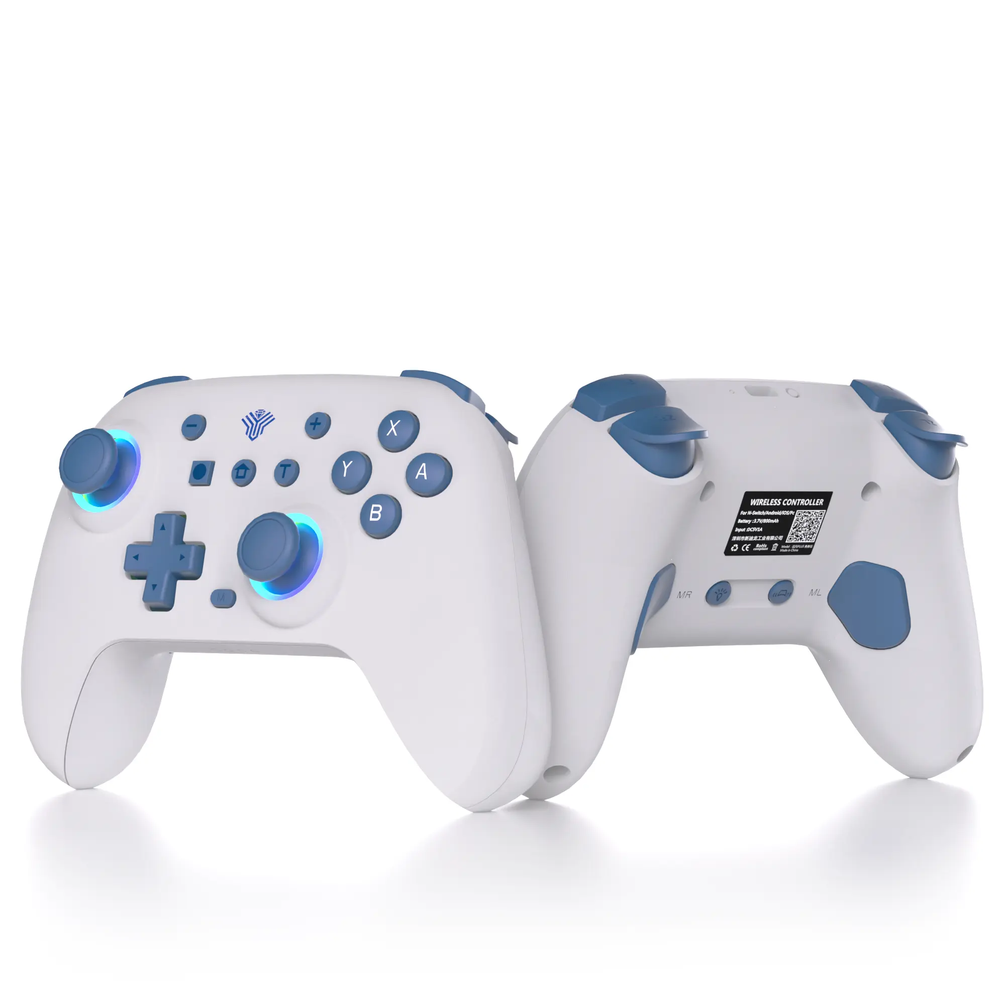 Wind Chaser Wireless Gaming Controller Accessories - Multi-Platform Gamepad, Hall Effect Joysticks, 1000Hz Polling Rate, Programmable Macro Buttons, Turbo Function, Dual Vibration, 6-Axis Gyroscope, Compatible with Switch, PC, Mobile, Gamer Birthday Gift