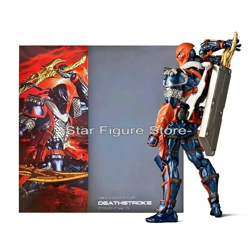 Amazing Yamaguchi Deathstroke Action Figure 16cm Kaiyodo Revoltech Slade Joseph Wilson Terminator Figurine Collection Model Toys