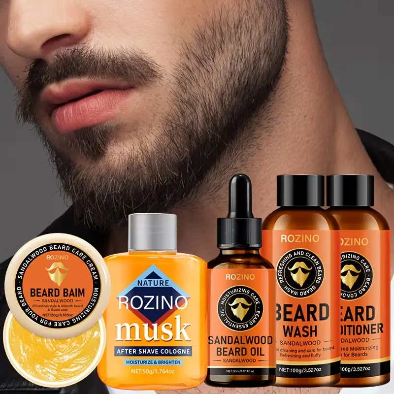 ROZINO 5-Piece Beard Care Set