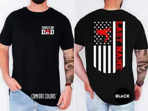 Personalized Wrestling Dad Shirt – Custom Game Day Tee for Father
