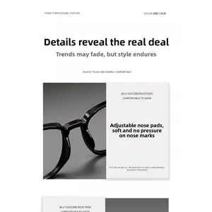 Black large-frame anti-blue light glasses for men, TR90 eyeglass frame 81011, high-quality photochromic eyeglass frame
