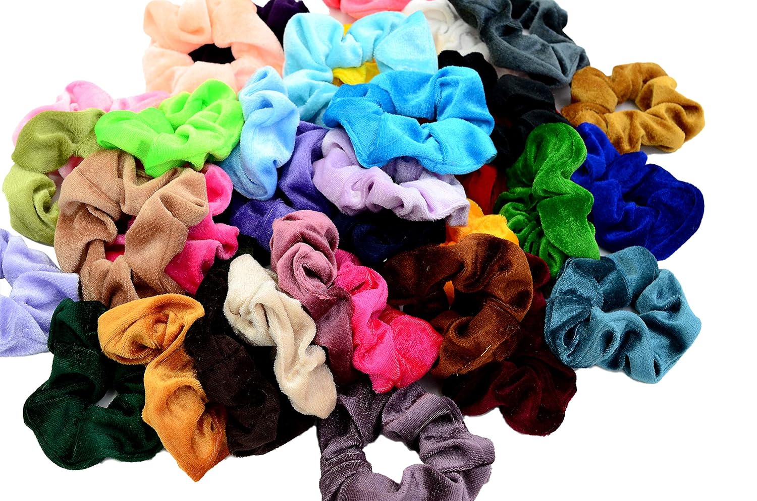 45 Pcs Hair Scrunchies Velvet Elastics Hair Bands Scrunchy Hair Ties Ropes Scrunchie for Women Girls Hair Accessories - Great Gift for Holiday Seasons