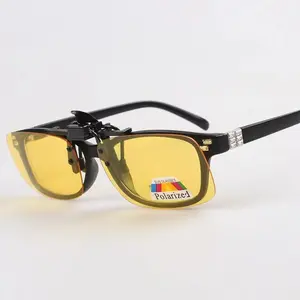 Flip-up Clip-on Sunglasses Polarized 60x43 MM Metal Glasses Clip