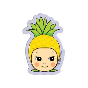 Baby Pineapple Vinyl Textured Sticker