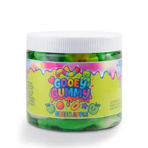 FIRST CHOICE CANDY Sour Green Apple Gummy Jar 22 Oz - Tangy Fruity Treat for Sharing or Individual Enjoyment