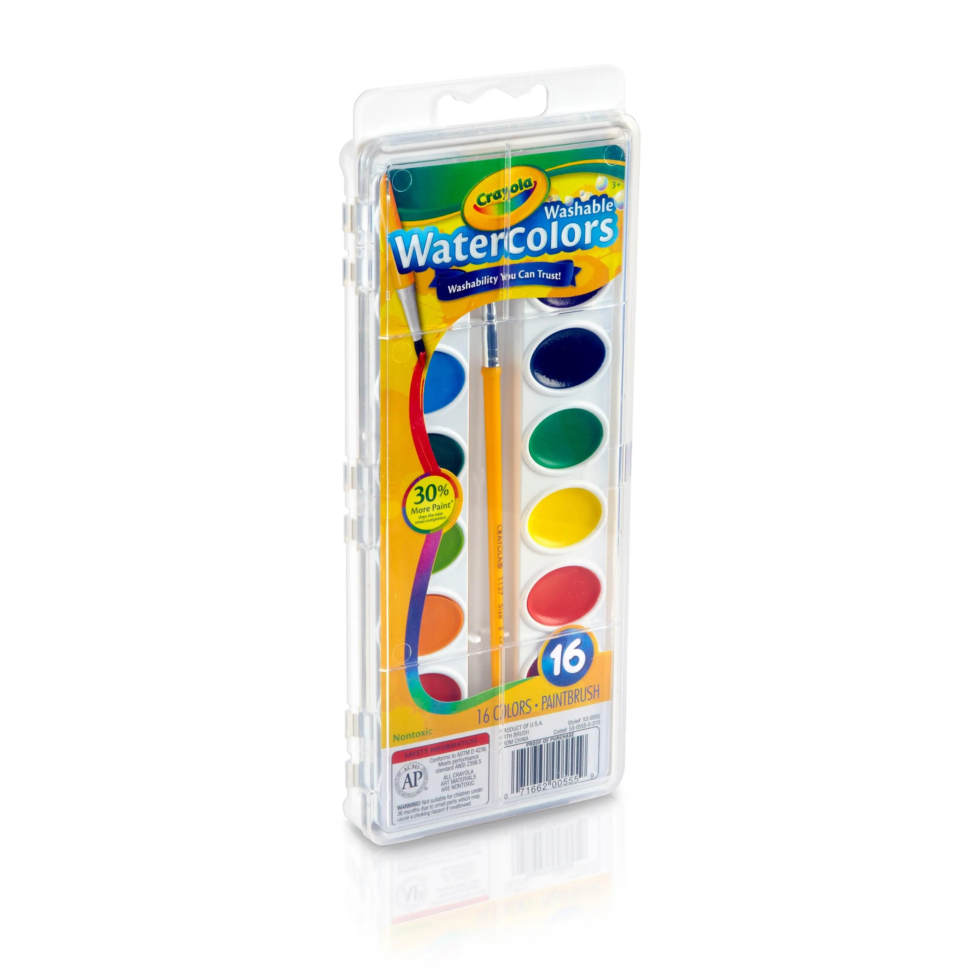 Crayola® Washable Watercolors (16 Color Palette)