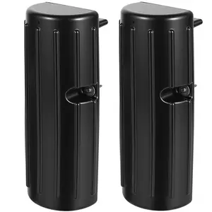 Garvee Boat Dock Bumpers for Edge or Side, Marine-Grade PVC Boat Fenders Guard 2 Pack, UV-Resistant, Durable Vertical Protection, Includes Mounting Hardware,Black