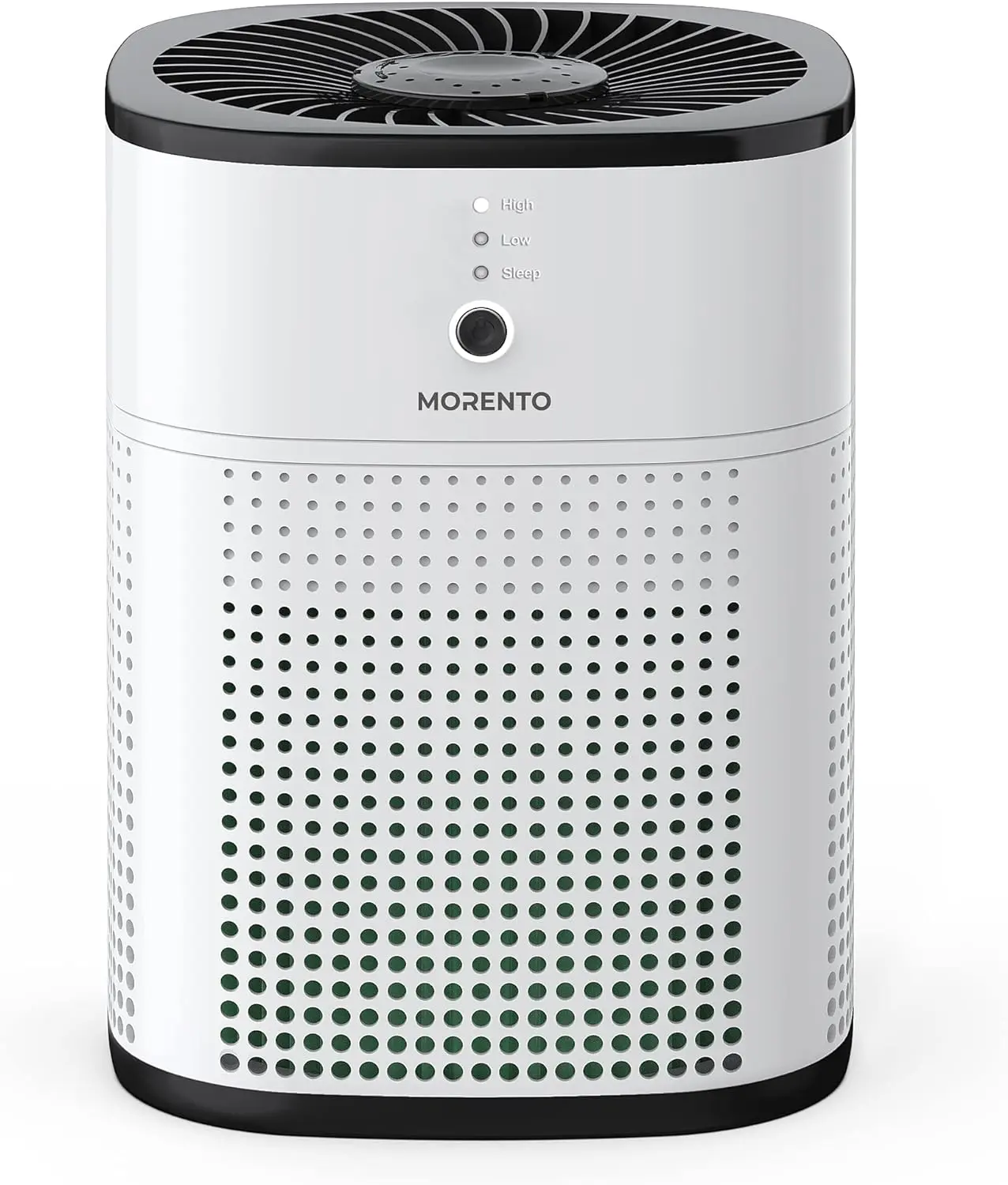 MORENTO MR1800 Air Purifier - 3-Stage Filtration, 360° Air Intake, USB Rechargeable, Portable, Pet & Allergy-Fighting, Ideal for Dorm Rooms, Great Birthday, Christmas, Housewarming Gift for Friends & Family