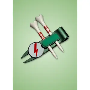 THE BYRD GOLF DIVOT CLYP - Green Macaw