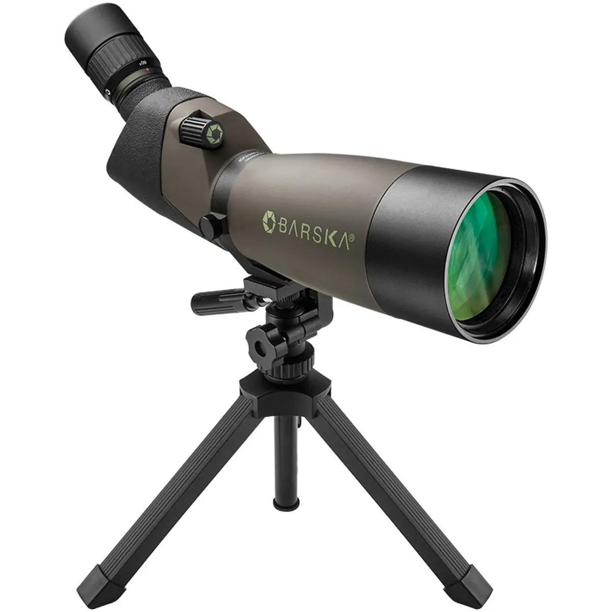 Barska 20-60x80 WP Blackhawk Spotting Scope with Tripod, Angled, Porro Prism, Multi-coated, Waterproof, Fogproof