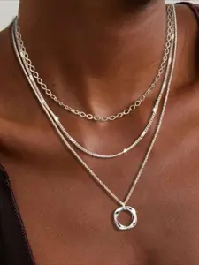 Layered Necklace for Women, Fashion Jewelry for Party, Dainty Layering Jewelry, Daily Clothing Decor, Trendy All-match & Exquisite Jewelry for Birthday Gift