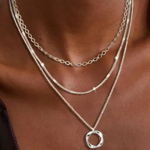 Layered Necklace for Women, Fashion Jewelry for Party, Dainty Layering Jewelry, Daily Clothing Decor, Trendy All-match & Exquisite Jewelry for Birthday Gift, Jewelry Gifts