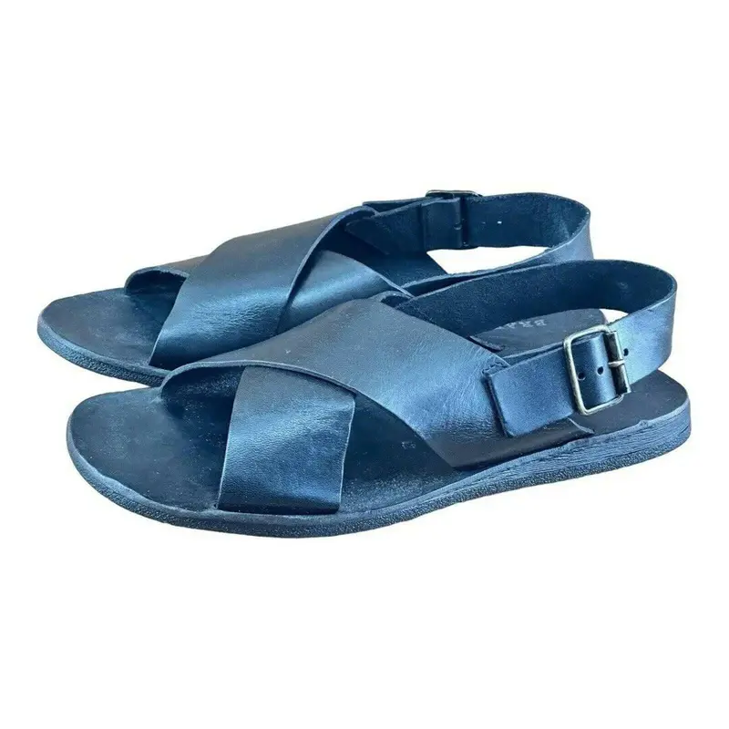 Re Ferdinando Men White Leather flip flops sandal - TikTok Shop display picture 2