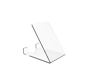 FixtureDisplays® Acrylic Plexiglass Clear Plate Holder Glorifier 13805 4 PK 13805