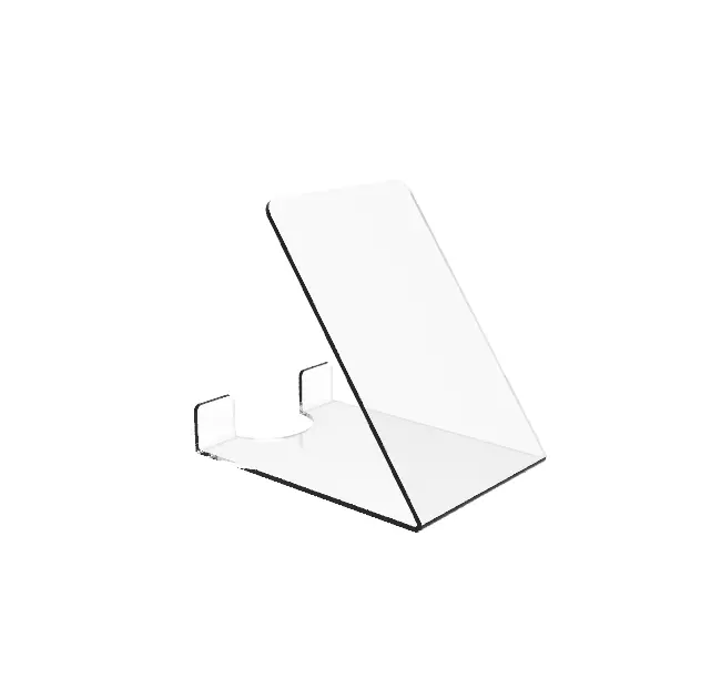 FixtureDisplays® Acrylic Plexiglass Clear Plate Holder Glorifier 13805 4 PK 13805