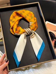 Women's Casual Striped Print Scarf, Breathable Multi-Functional Headband/bandana/scarf/purse Accessory, Versatile Hair Accessory for Daily Style