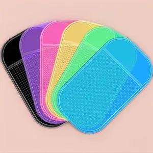 DIY Needlework 6-Piece Diamond Art Painting Accessory Set - Colorful Anti-Slip Grip Sticky Mat, Sticky Gel Pad, Universal Mount Holder, 5.6x3.3 in Tray Mats for Adults' DIY Crafts