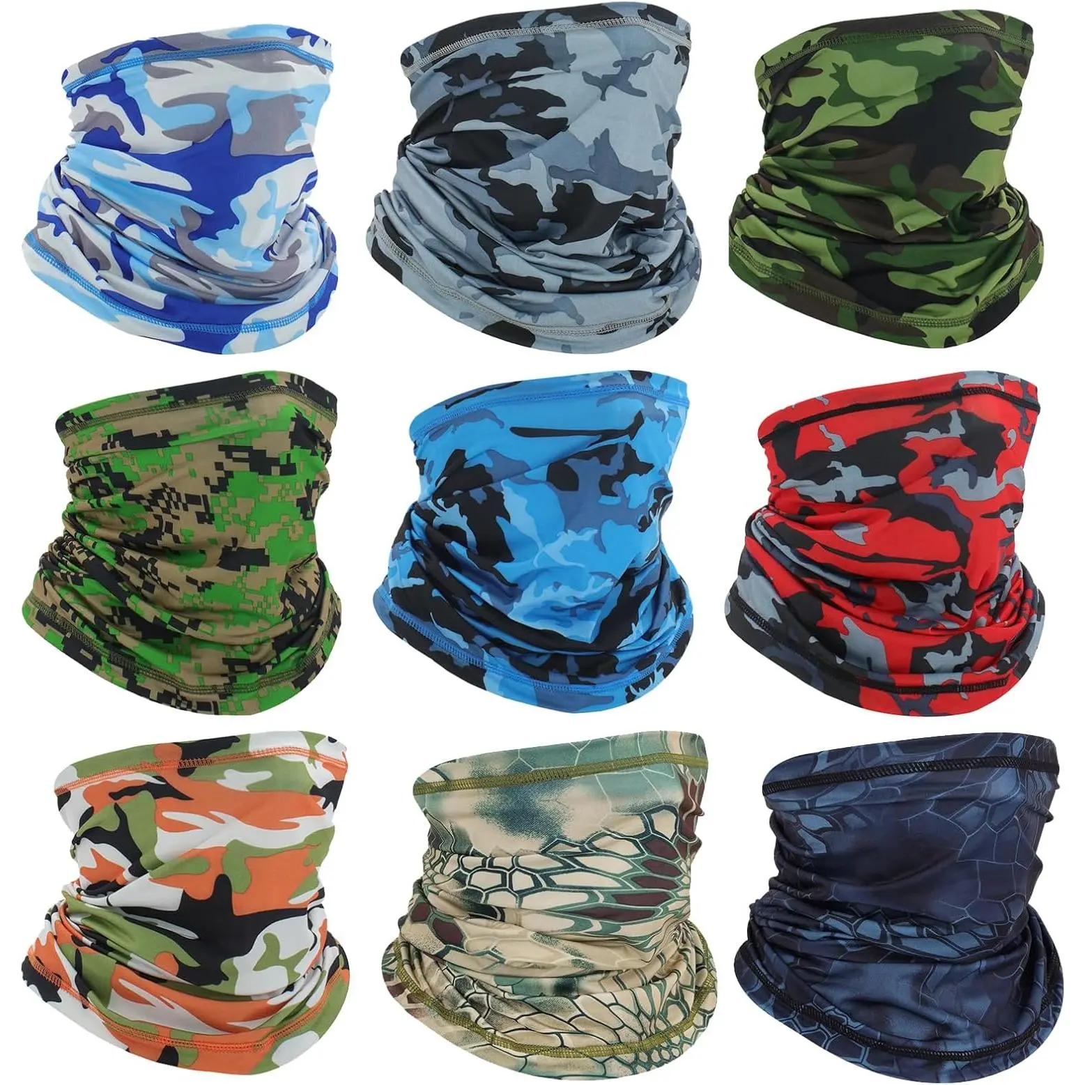 Breathable Mask Neck Gaiter - Cycling Face Cover, Athletic Bandana Face Coverings for Men, Sun UV Protection Outdoor Sports Accessory (Hiking Use), Athletic Face Masks