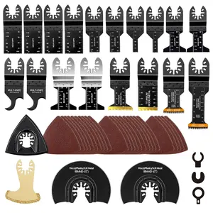 50Pack Oscillating Tool ,  Titanium Multitool , Oscillating   for Metal Nails Hard Material and  Plastic