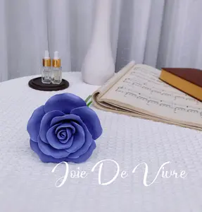 Blue Rose ceramic flower handmade  aroma diffuser| birthday | wedding | bestfriend  | New home gift