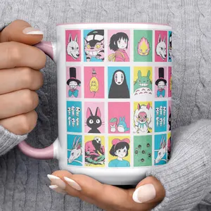 Everything's Ghibli Studio Accessories Store - Studio Ghibli Coffee Mug Anime Ghibli Gifts Cute