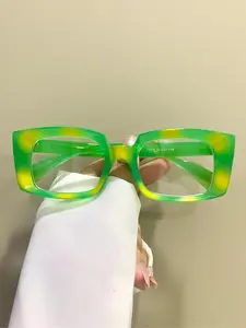 Square Glasses Simple Fashion Versatile Unisex, Casual Style PC Frame, All Seasons Wear