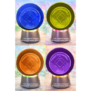 G029. NA SPONSOR Crystal Coin Sphere Medallions. (Custom Made - takes 14 days for delivery.)