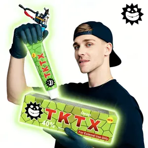 T-K-T-X Painless Tattoo Cream - Maximum Strength - Natural Ingredients Extra Strength Tattoo For 6-8 Hours