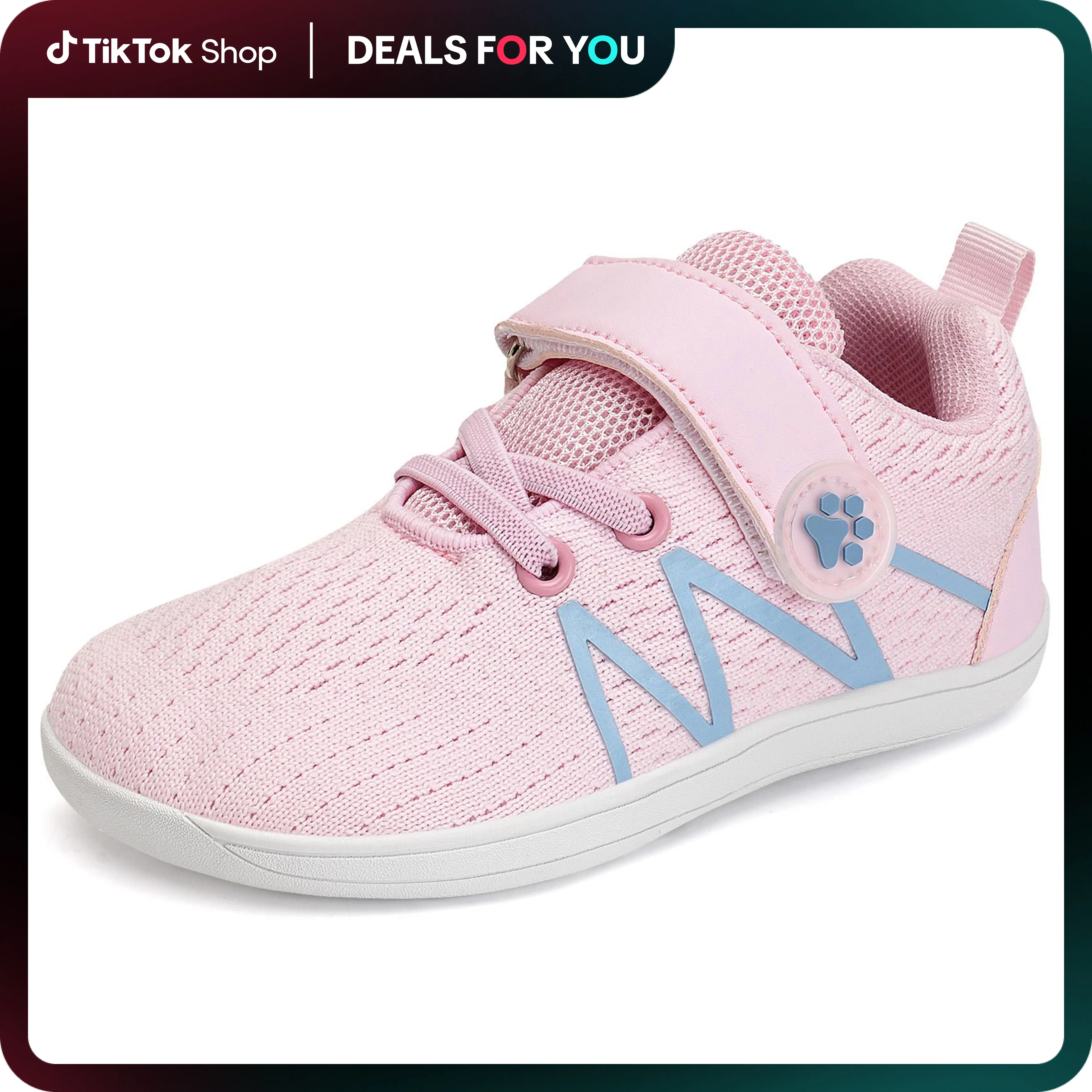 WateLves Toddler Little Kid Wide Barefoot Shoes Boys Girls Minimalist Sneakers Breathable Lightweight Walking Shoes Fit Naturally Zero Drop Sole Outdo