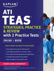 USED-ATI Teas Strategies, Practice & Review with 2 Practice Tests: Online + Book by Kaplan Nursing (Paperback)