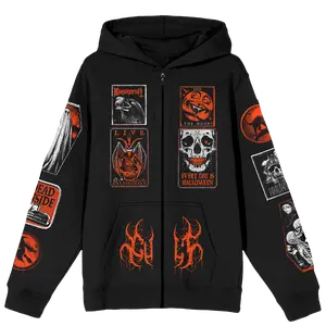 DIY Halloween Zip-Up Hoodie