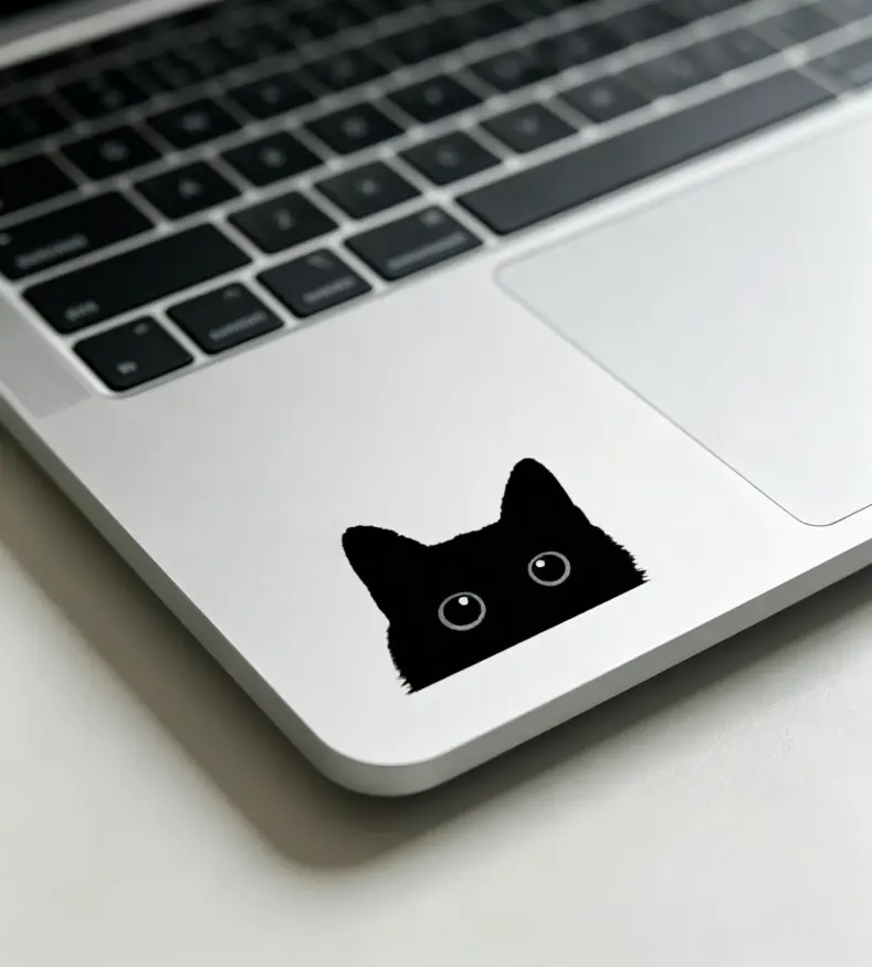 5pcs Peeking Cat Mini Decal, Cat Peeking Decal for Rearview Mirror, Mini Decal, Easter Egg, Indoor/Outdoor car mirror sticker, Universal Car Sticker, Decal for Cars, Sticker Decals, Automotive Decals