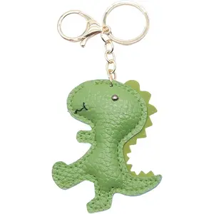 ChicBijoux S Leather Dinosaur Keychain Bag Charms for Handbags Cute Keychains for Backpack Purse Accessories Gifts for Women