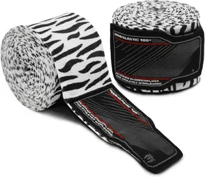 Adult 180" Semi-Elastic Hand Wraps for MMA & Boxing (Pair)