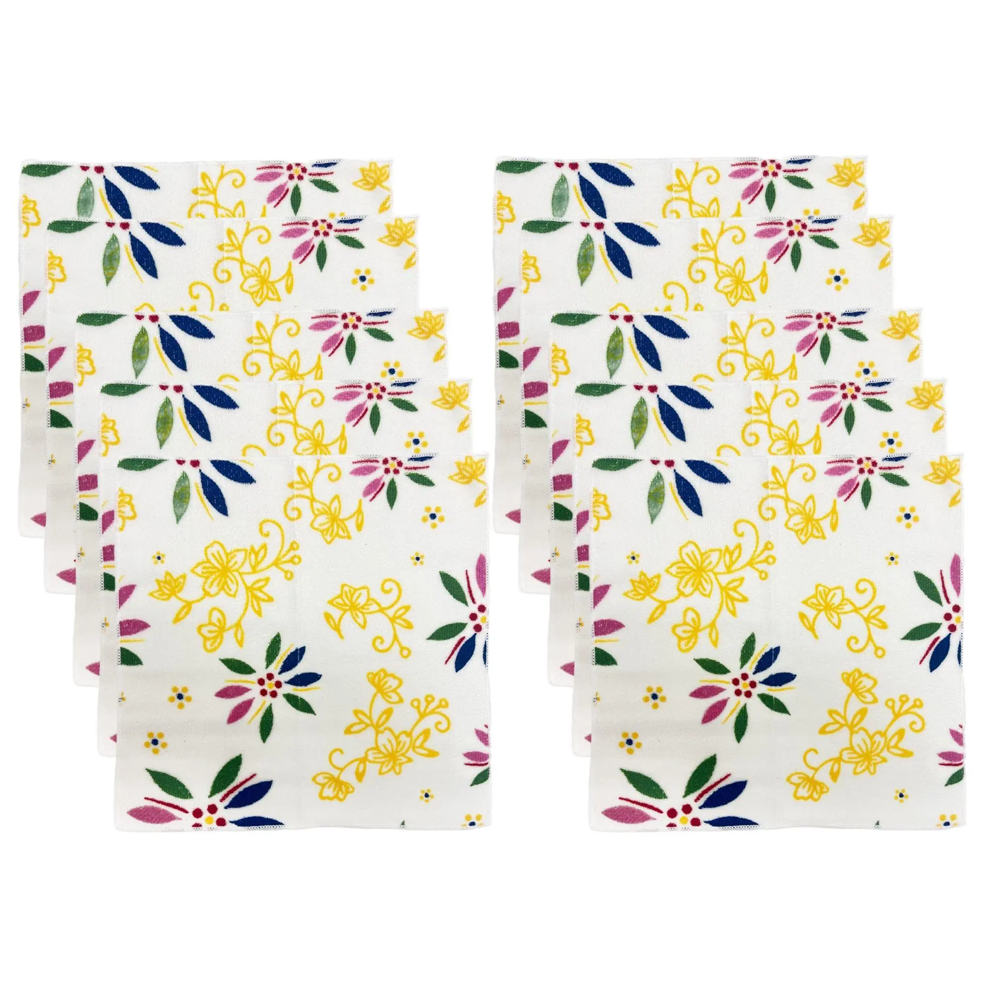 Temp-tations Set of (10) 12" x 12" Microfiber Towels
