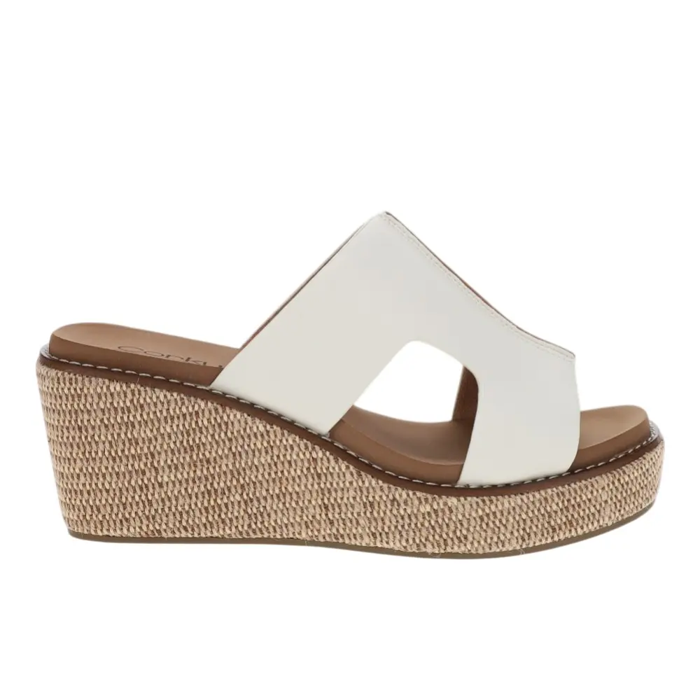 Corkys Womens Kiss N Tell  Casual Sandals Casual Low Heel 1-2" - White