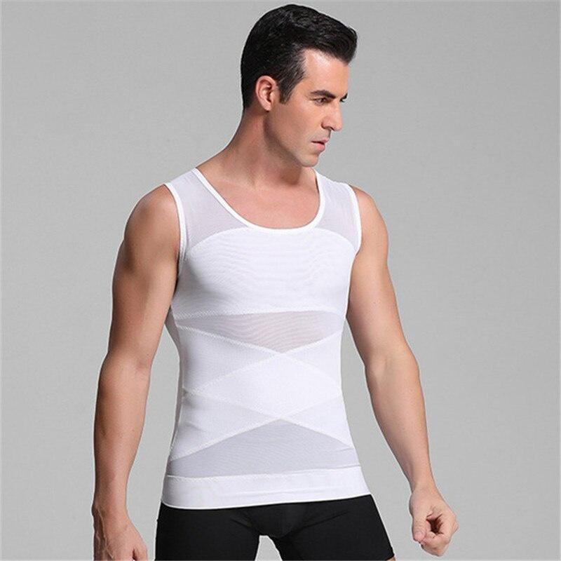 Chest Compression Vest Men Gynecomastia Body Shaper Sleeveless Posture Corrector  Waist Control Tummy Trimmer Tops