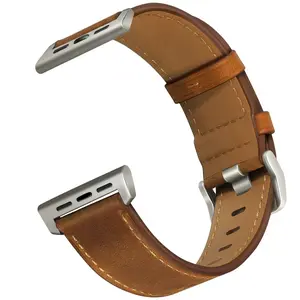 High-Quality Leather Watch Band for Apple watch Models 10/8/7/6/5/4/3, Fashionable Pin Buckle Design Smartwatch Strap, Smart Watch Straps