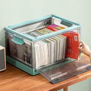 Clothes Storage Box with Lid Large Capacity Stackable Storage Container Heavy Duty Plastic Multi-functional Kids Toys Book Organizer Case