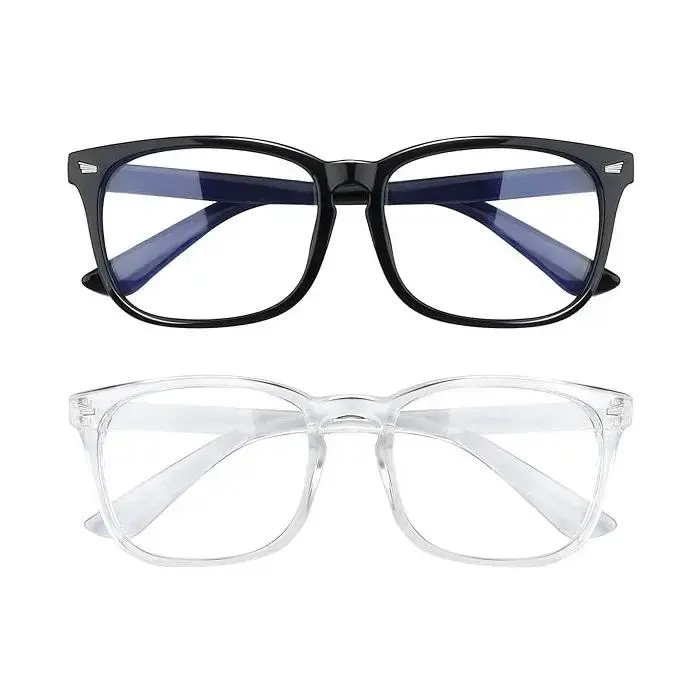Vintage Square Geometric Frame Glasses 2026 - Unisex Stylish Trendy Eyewear with Lightweight Frames, Flexible Temples, Replaceable Parts, Prescription-Ready for Gaming & Daily Wear, Statement Frame Glasses