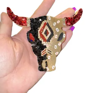 Aztec Bull Decorative Freshie with Fringe & Mini Ace Cards for Car or Small Spaces Decoration Car Accessories