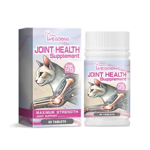 Joint Care Tablets for Cats - Maximum Strength Supplement with Glucosamine Hydrochloride & Meat Products for Joint Health Care