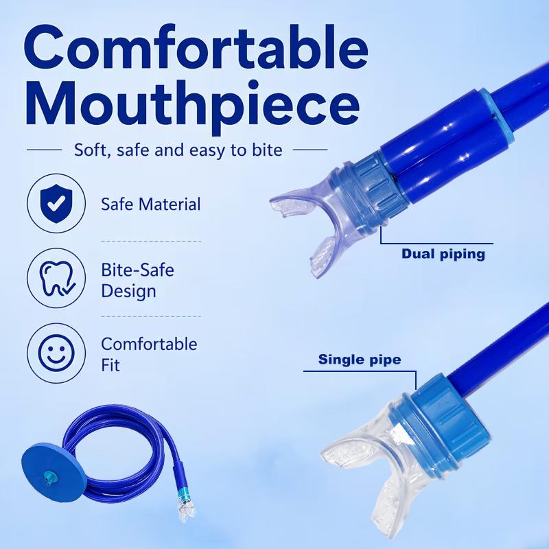Diving Oxygen Supply Set, Scuba Breathing Tube with Splash-Resistant Single-Head/Dual-Head Regulator, Silicone Leak-Proof Underwater Breathing Valve, Snorkeling Mask Snorkels for Diving Training, Underwater Snorkels