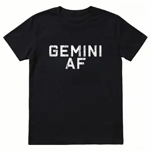 cotton Gemini Astrology Birthday Gift Sign T-Shirt Fashion printing Tshirt for women men