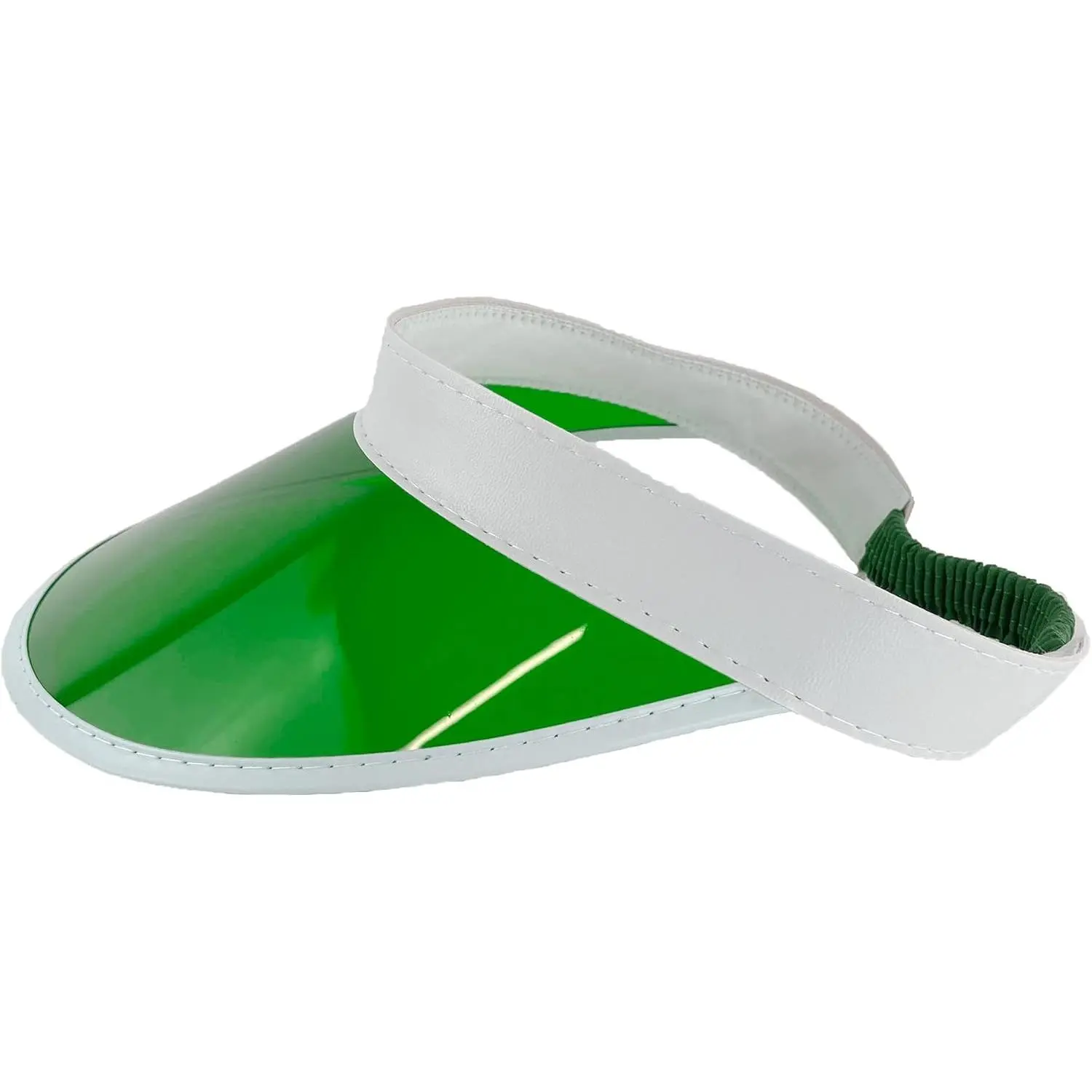 Adjustable Poker Dealer Visor Hat, Green Fashion Accessory, Poker Dealers