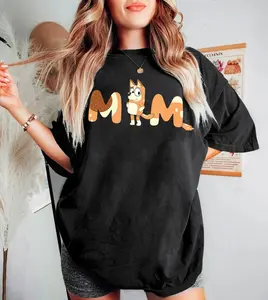 Bluey Mom Shirt Bluey Family, Mum Bluey Birthday Party Shirt, Bandit Chili Bingo, Bluey Family Shirts, Bluey Chilli Mum Shirt Gift for Mom
