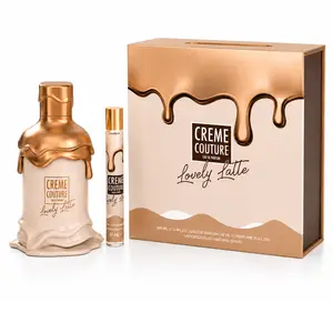 Creme Couture Lovely Latte Eau de Parfum Gift Set for Women 100ml + 10ml Roll-On Long Lasting Fragrance EDP 3.4oz + Roll On by Emper