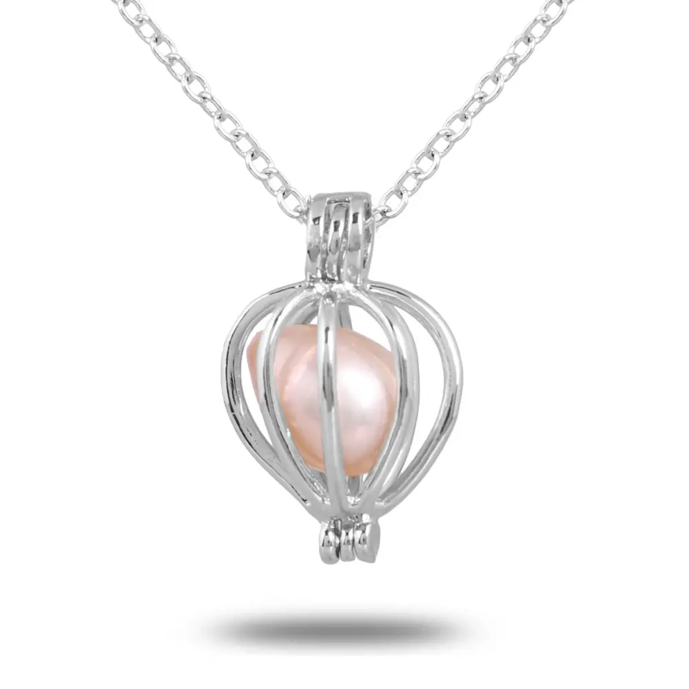 Love Wish Pearl Necklace with Oyster Pendant, Creative DIY Jewelry Gift, Valentine's Day Gift for Girlfriend or Friend