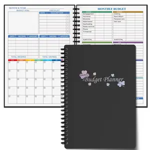 Budget Planner Notebook, Monthly Financial Tracking, A5 Size, 100gsm Paper, No Date, Start Anytime, Effective Money Management Tool