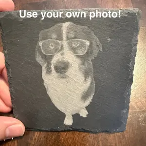 Personalized Slate Coaster Laser Engraved